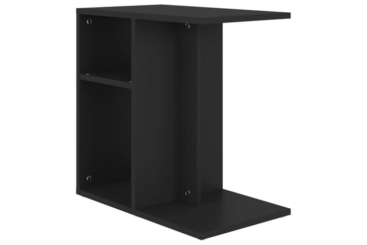Sivupöytä musta 50x30x50 cm lastulevy - Lamppupöytä - Tarjotinpöytä & pikkupöytä