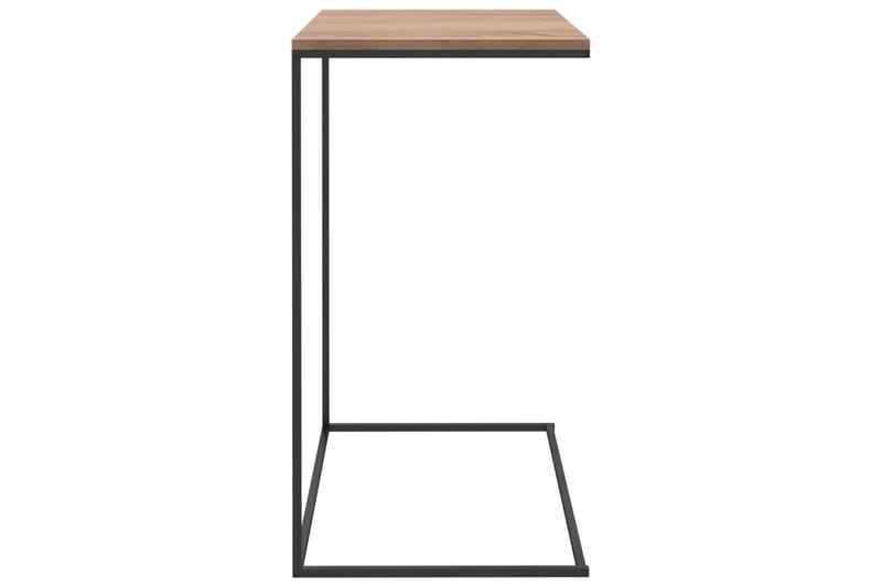 Sivupöytä musta 55x35x66 cm lastulevy - Musta - Huonekalut - Pöytä & ruokailuryhmä - Apupöytä & sivupöytä - Lamppupöytä
