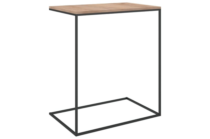 Sivupöytä musta 55x35x66 cm lastulevy - Musta - Huonekalut - Pöytä & ruokailuryhmä - Apupöytä & sivupöytä - Lamppupöytä