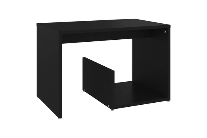 Sivupöytä musta 59x36x38 cm lastulevy - Lamppupöytä - Tarjotinpöytä & pikkupöytä