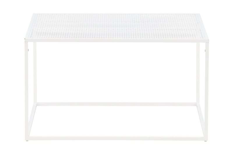 Sivupöytä Netz 80 cm - Valkoinen - Huonekalut - Pöytä & ruokailuryhmä - Apupöytä & sivupöytä - Lamppupöytä