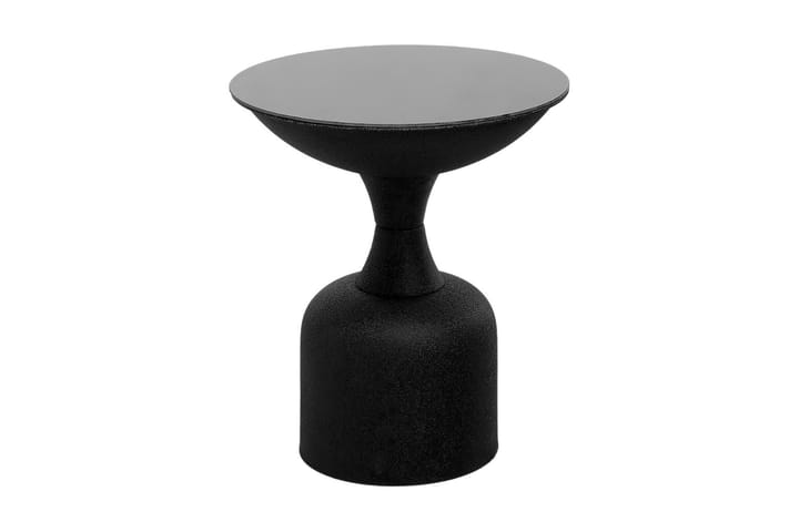 Sivupöytä Omango 42x46x42 cm Pyöreä - Musta - Lamppupöytä - Tarjotinpöytä & pikkupöytä