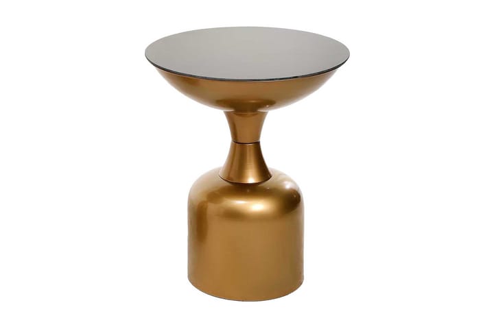 Sivupöytä Omango 42x46x42 cm Pyöreä - Kulta - Tarjotinpöytä & pikkupöytä - Lamppupöytä