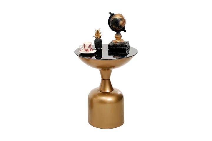 Sivupöytä Omango 42x46x42 cm Pyöreä - Kulta - Tarjotinpöytä & pikkupöytä - Lamppupöytä