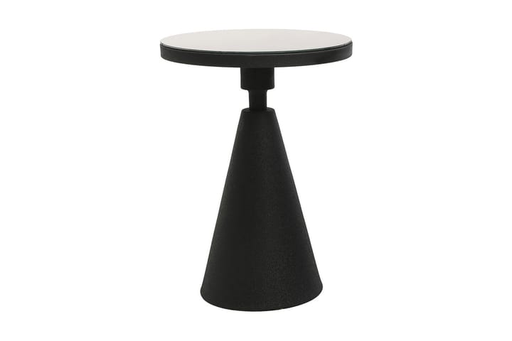 Sivupöytä Omango 42x55x42 cm Pyöreä - Musta - Lamppupöytä - Tarjotinpöytä & pikkupöytä