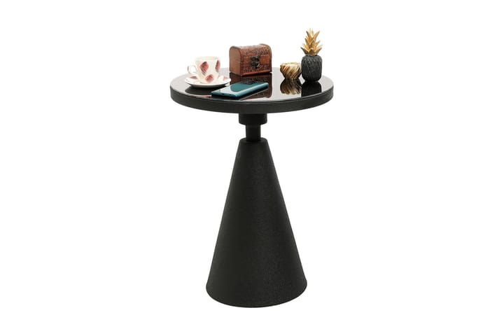 Sivupöytä Omango 42x55x42 cm Pyöreä - Musta - Tarjotinpöytä & pikkupöytä - Lamppupöytä