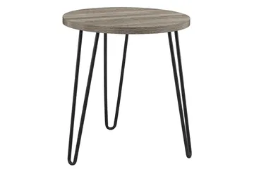 Sivupöytä Owen 50 cm Harmaa - Dorel Home - Huonekalut - Pöytä & ruokailuryhmä - Apupöytä & sivupöytä - Lamppupöytä
