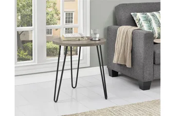 Sivupöytä Owen 50 cm Harmaa - Dorel Home - Huonekalut - Pöytä & ruokailuryhmä - Apupöytä & sivupöytä - Lamppupöytä