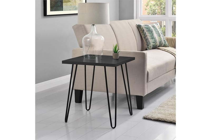 Sivupöytä Owen 50 cm Musta - Dorel Home - Huonekalut - Pöytä & ruokailuryhmä - Apupöytä & sivupöytä - Lamppupöytä