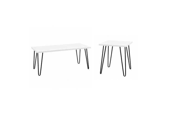 Sivupöytä Owen 50 cm Valkoinen - Dorel Home - Tarjotinpöytä & pikkupöytä - Lamppupöytä