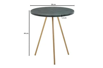 Sivupöytä Rachid 38 cm Pyöreä - Vihreä - Huonekalut - Pöytä & ruokailuryhmä - Apupöytä & sivupöytä - Lamppupöytä