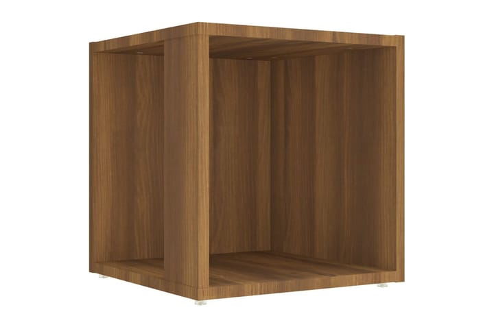Sivupöytä ruskea tammi 33x33x34,5 cm tekninen puu - Ruskea - Tarjotinpöytä & pikkupöytä - Lamppupöytä