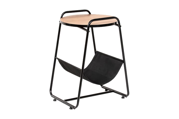 Sivupöytä Sessan 48x61x48 cm - Ruskea/Musta - Tarjotinpöytä & pikkupöytä - Lamppupöytä