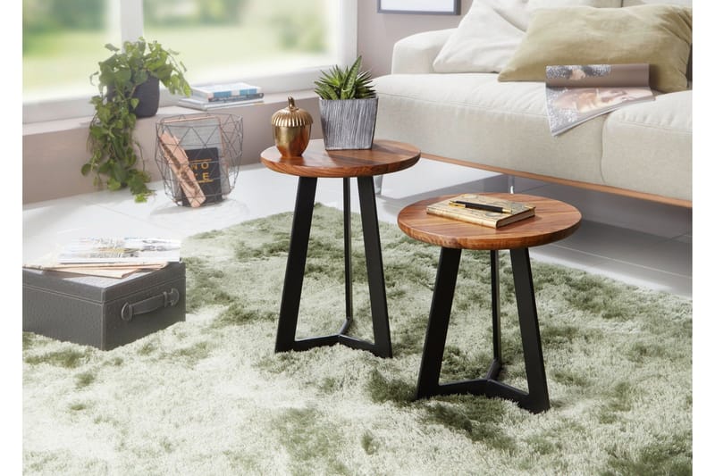 Sivupöytä Sharrell 35 cm - Puu/Luonnonväri - Huonekalut - Pöytä & ruokailuryhmä - Apupöytä & sivupöytä - Lamppupöytä