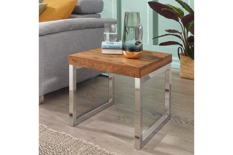 Sivupöytä Shreyan 45 cm - Puu/Luonnonväri - Huonekalut - Pöytä & ruokailuryhmä - Apupöytä & sivupöytä - Lamppupöytä