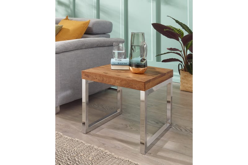 Sivupöytä Shreyan 45 cm - Puu/Luonnonväri - Huonekalut - Pöytä & ruokailuryhmä - Apupöytä & sivupöytä - Lamppupöytä