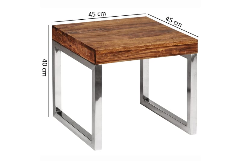 Sivupöytä Shreyan 45 cm - Puu/Luonnonväri - Huonekalut - Pöytä & ruokailuryhmä - Apupöytä & sivupöytä - Lamppupöytä