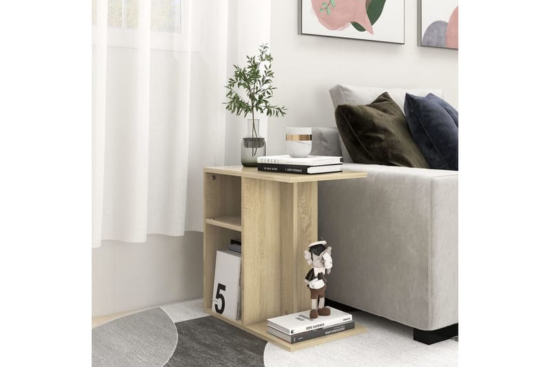 Sivupöytä Sonoma-tammi 50x30x50 cm lastulevy - Huonekalut - Pöytä & ruokailuryhmä - Apupöytä & sivupöytä - Lamppupöytä