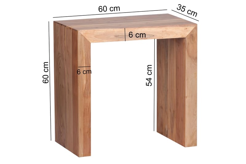 Sivupöytä Taliq 60 cm - Puu/Luonnonväri - Huonekalut - Pöytä & ruokailuryhmä - Apupöytä & sivupöytä - Lamppupöytä