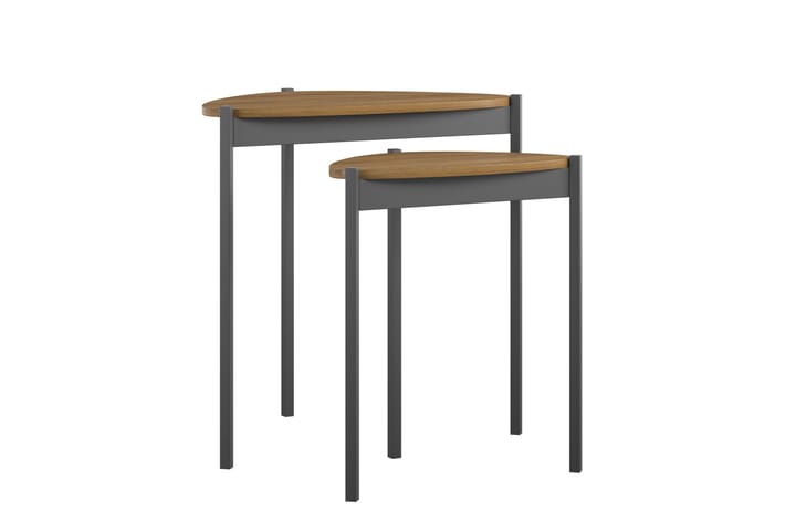 Sivupöytä Tallulah - Harmaa - Tarjotinpöytä & pikkupöytä - Lamppupöytä