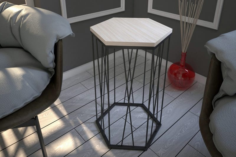 Sivupöytä Ubbeboda 40 cm Kuusikulmainen - Harmaa - Huonekalut - Pöytä & ruokailuryhmä - Apupöytä & sivupöytä - Lamppupöytä