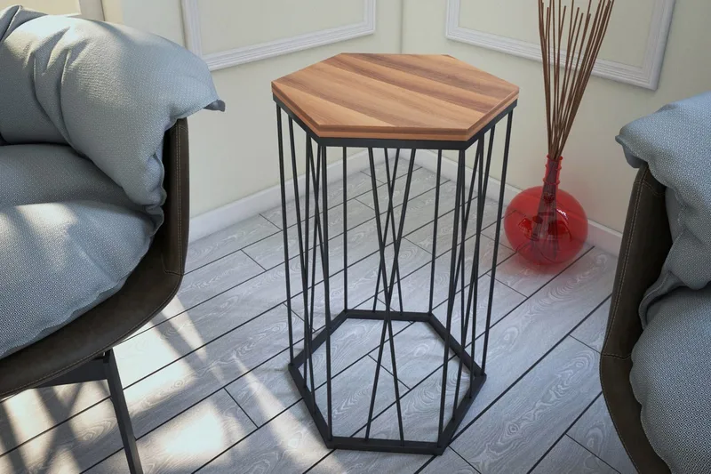 Sivupöytä Ubbeboda 40 cm Kuusikulmainen - Huonekalut - Pöytä & ruokailuryhmä - Apupöytä & sivupöytä - Lamppupöytä