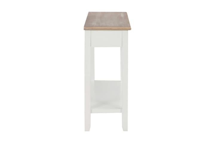 Sivupöytä valkoinen 110x35x80 cm puu - Valkoinen - Lamppupöytä - Tarjotinpöytä & pikkupöytä