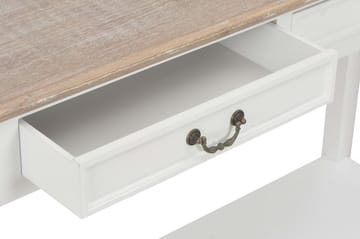 Sivupöytä valkoinen 110x35x80 cm puu - Valkoinen - Huonekalut - Pöytä & ruokailuryhmä - Apupöytä & sivupöytä - Lamppupöytä