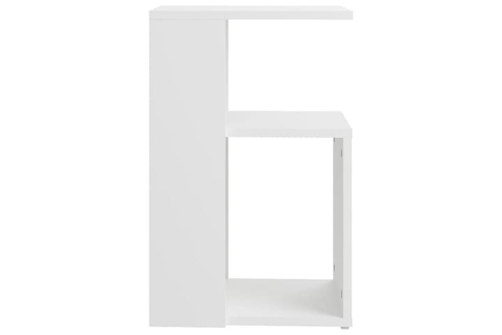 Sivupöytä valkoinen 36x30x56 cm lastulevy - Lamppupöytä - Tarjotinpöytä & pikkupöytä