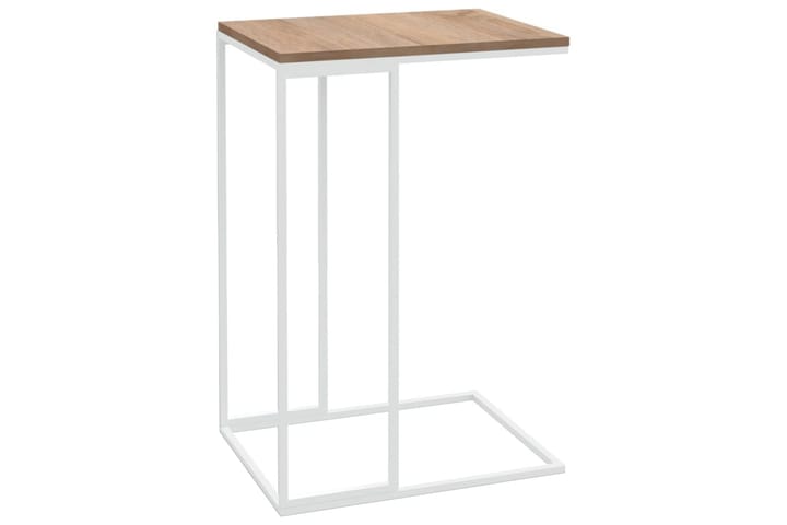 Sivupöytä valkoinen 40x30x59 cm lastulevy - Valkoinen - Lamppupöytä - Tarjotinpöytä & pikkupöytä
