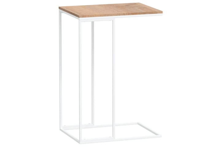 Sivupöytä valkoinen 40x30x59 cm tekninen puu - Valkoinen - Tarjotinpöytä & pikkupöytä - Lamppupöytä