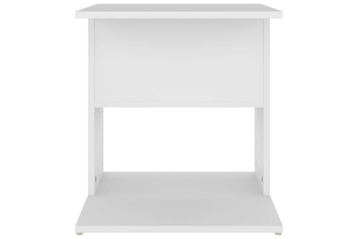 Sivupöytä valkoinen 45x45x48 cm lastulevy - Valkoinen - Lamppupöytä - Tarjotinpöytä & pikkupöytä