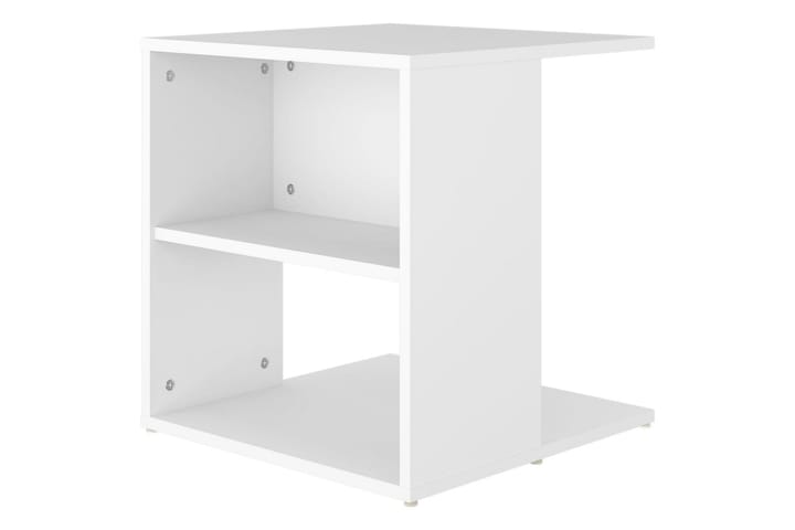 Sivupöytä valkoinen 45x45x48 cm lastulevy - Valkoinen - Tarjotinpöytä & pikkupöytä - Lamppupöytä