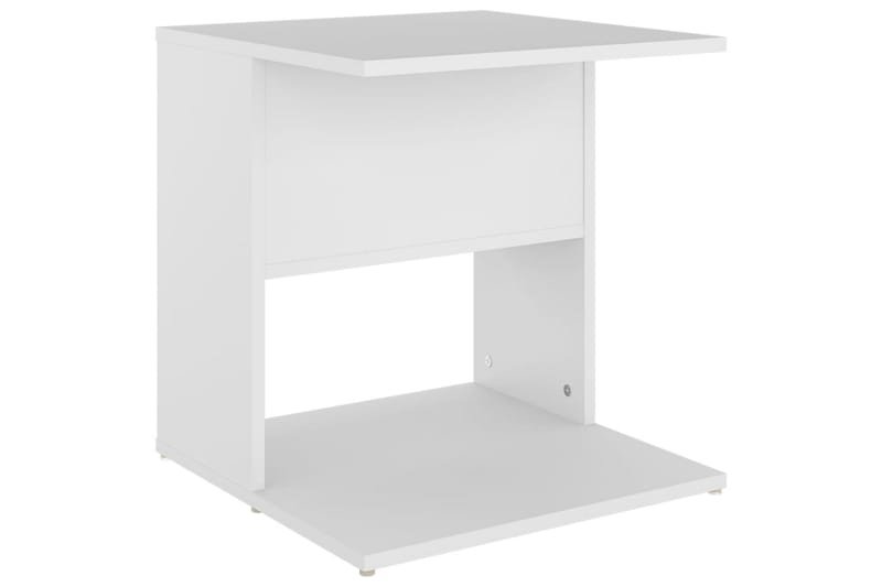 Sivupöytä valkoinen 45x45x48 cm lastulevy - Valkoinen - Huonekalut - Pöytä & ruokailuryhmä - Apupöytä & sivupöytä - Lamppupöytä