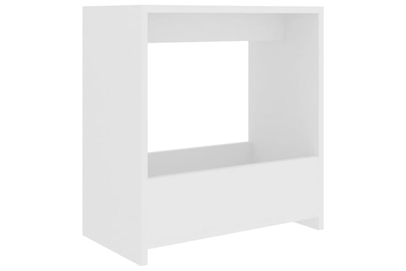 Sivupöytä valkoinen 50x26x50 cm lastulevy - Huonekalut - Pöytä & ruokailuryhmä - Apupöytä & sivupöytä - Lamppupöytä