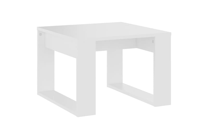 Sivupöytä valkoinen 50x50x35 cm lastulevy - Valkoinen - Huonekalut - Pöytä & ruokailuryhmä - Apupöytä & sivupöytä - Lamppupöytä