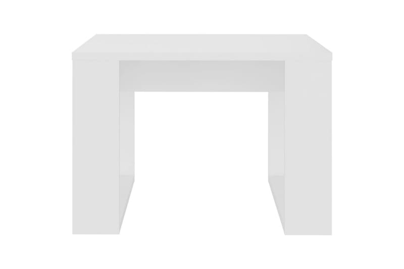 Sivupöytä valkoinen 50x50x35 cm lastulevy - Valkoinen - Huonekalut - Pöytä & ruokailuryhmä - Apupöytä & sivupöytä - Lamppupöytä