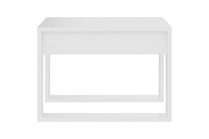Sivupöytä valkoinen 50x50x35 cm lastulevy - Valkoinen - Lamppupöytä - Tarjotinpöytä & pikkupöytä