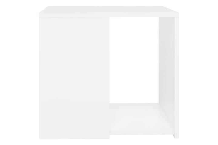 Sivupöytä valkoinen 50x50x45 cm lastulevy - Lamppupöytä - Tarjotinpöytä & pikkupöytä