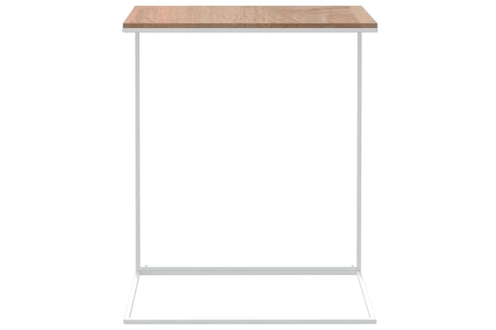 Sivupöytä valkoinen 55x35x66 cm tekninen puu - Valkoinen - Tarjotinpöytä & pikkupöytä - Lamppupöytä