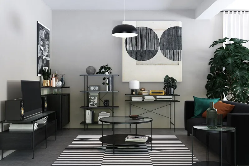 Sivupöytä Wainright - Musta - Huonekalut - Pöytä & ruokailuryhmä - Apupöytä & sivupöytä - Lamppupöytä