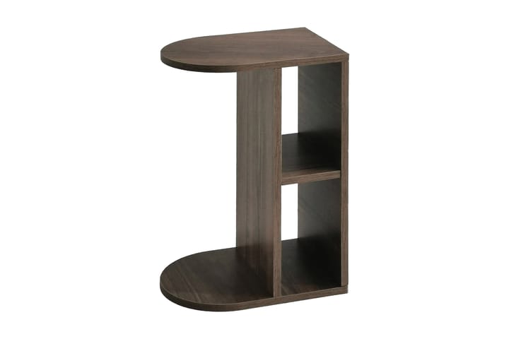 Sivupöytä Walpara 30x60x30 cm Soikea - Ruskea - Lamppupöytä - Tarjotinpöytä & pikkupöytä