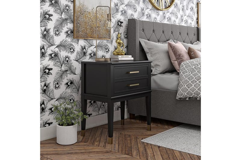 Sivupöytä Westerleigh 60 cm Musta/Kulta - CosmoLiving - Huonekalut - Pöytä & ruokailuryhmä - Apupöytä & sivupöytä - Lamppupöytä