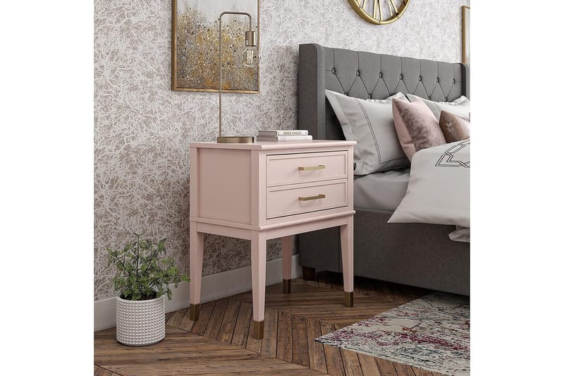 Sivupöytä Westerleigh 60 cm Vaaleanpunainen - CosmoLiving - Huonekalut - Pöytä & ruokailuryhmä - Apupöytä & sivupöytä - Lamppupöytä
