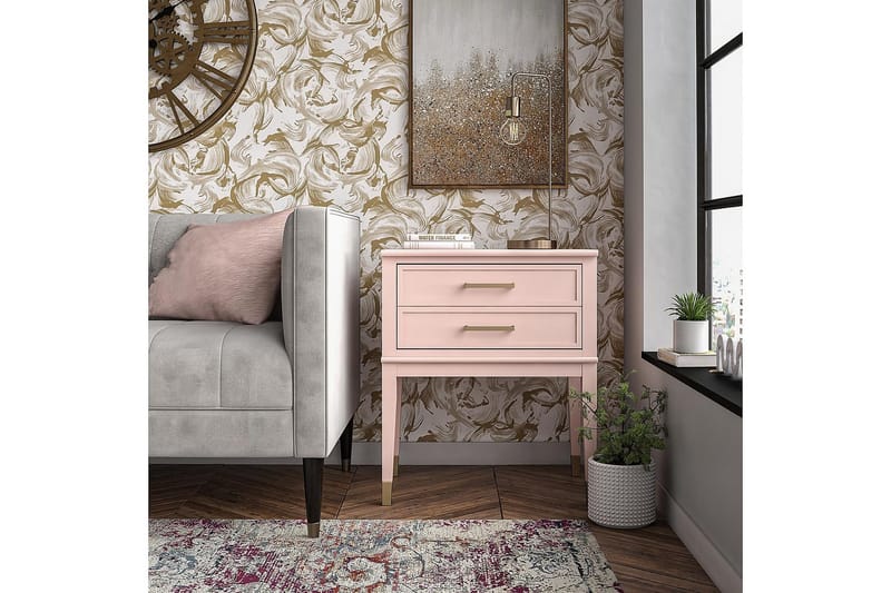 Sivupöytä Westerleigh 60 cm Vaaleanpunainen - CosmoLiving - Huonekalut - Pöytä & ruokailuryhmä - Apupöytä & sivupöytä - Lamppupöytä