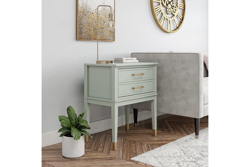 Sivupöytä Westerleigh 60 cm Vihreä - CosmoLiving - Huonekalut - Pöytä & ruokailuryhmä - Apupöytä & sivupöytä - Lamppupöytä