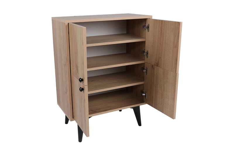 Sivupöytä Wynch 70 cm - Luonnonväri/Musta - Huonekalut - Pöytä & ruokailuryhmä - Apupöytä & sivupöytä - Lamppupöytä