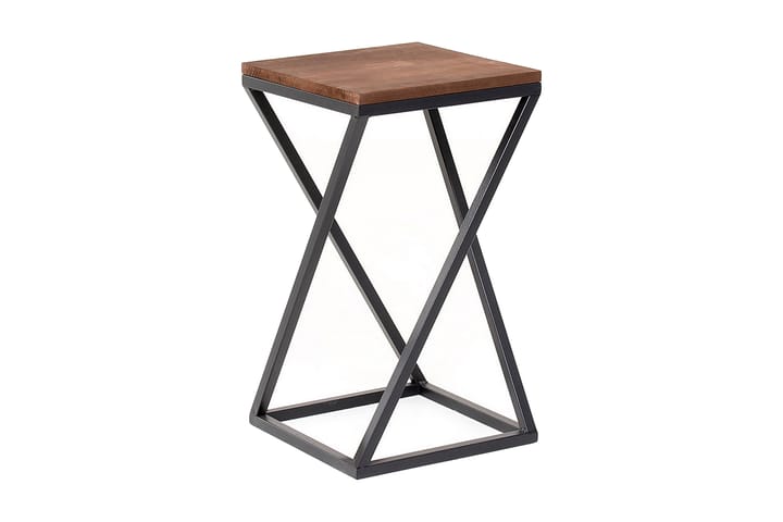 Sivupöytä Yaprak 35x63x35 cm - Ruskea/Musta - Tarjotinpöytä & pikkupöytä - Lamppupöytä