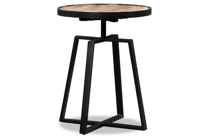 Sivupöytä pyöreä kierrätetty tiikki - Ruskea - Tarjotinpöytä & pikkupöytä - Lamppupöytä