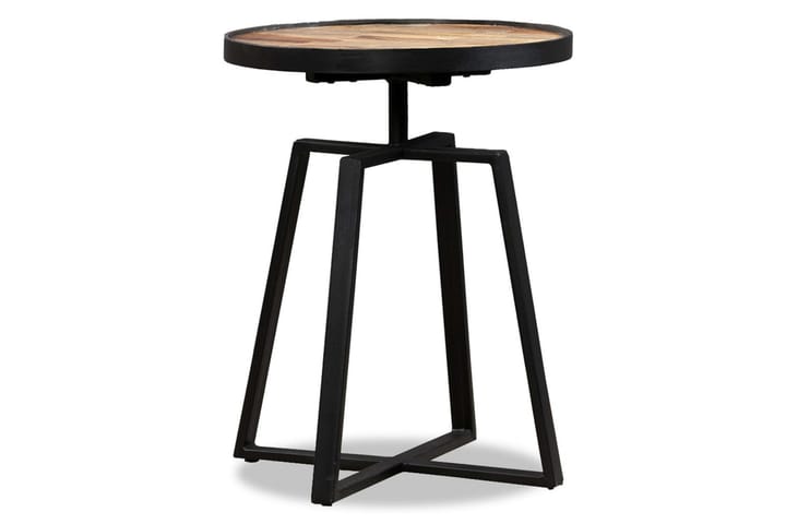 Sivupöytä pyöreä kierrätetty tiikki - Ruskea - Tarjotinpöytä & pikkupöytä - Lamppupöytä
